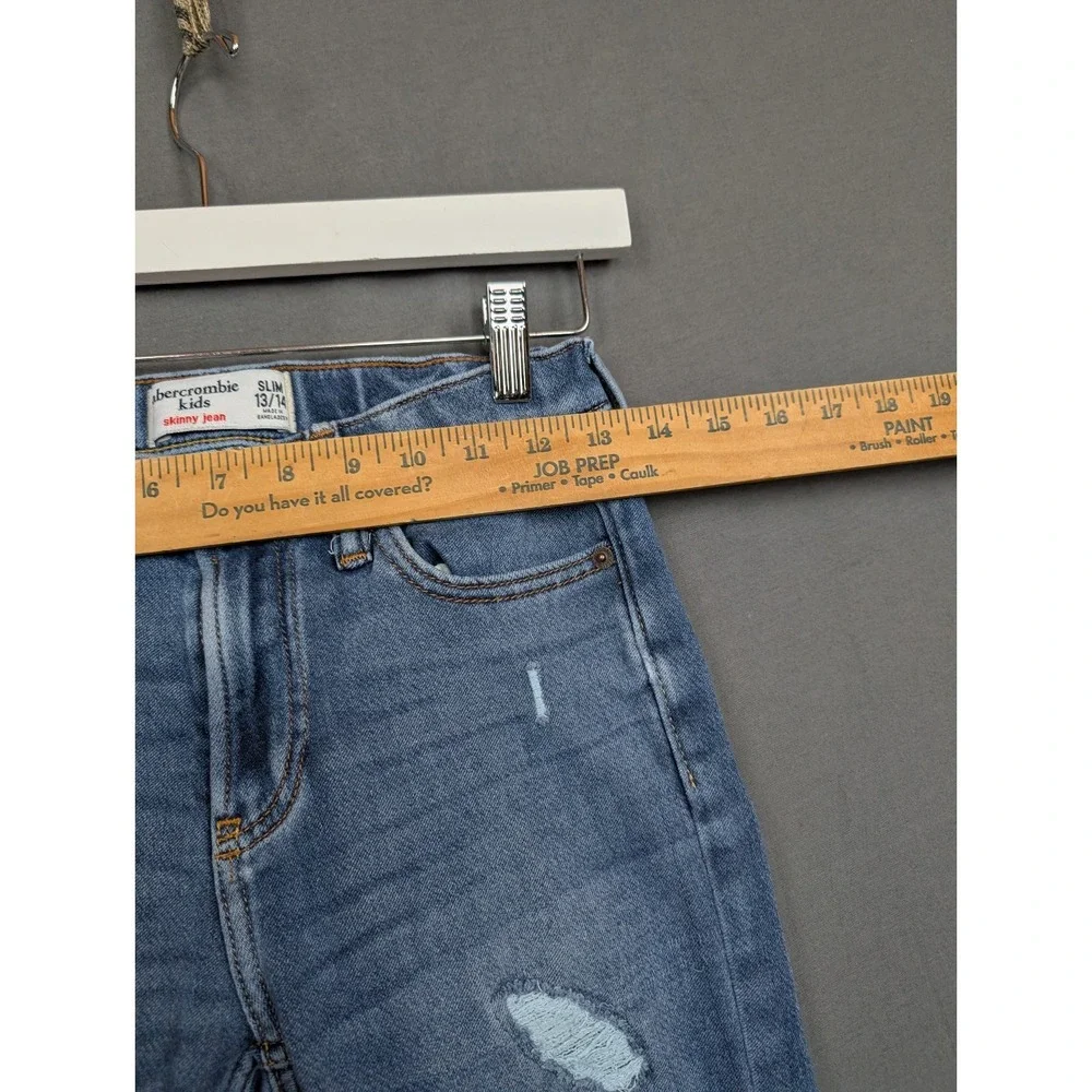 Abercrombie Kids Skinny Jeans‎ Slim Size 13/14 Distressed Wash